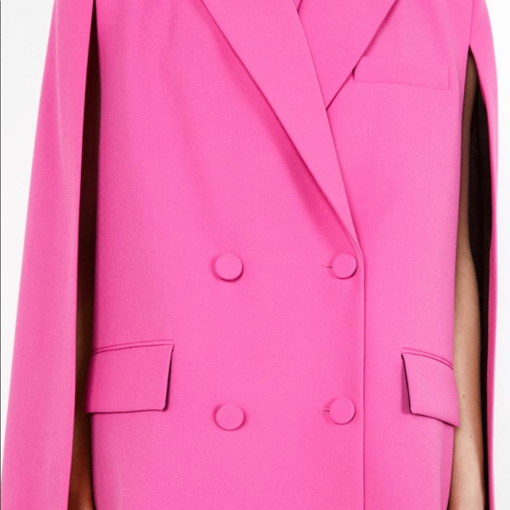 BNWT ZARA POCKET CAPE BLAZER - Picture 16 of 16